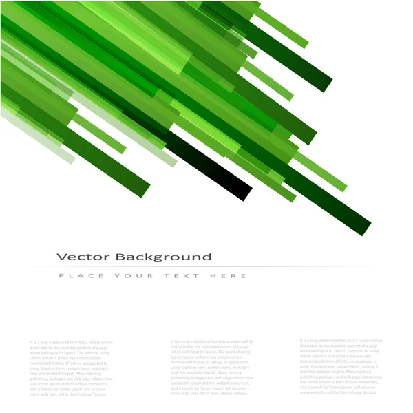 Абстрактный векторный фон с зелеными линиями — стоковый вектор