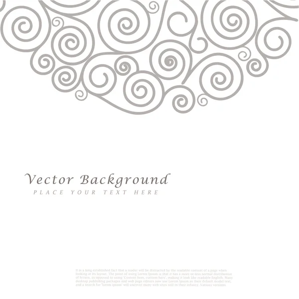 Fondo de vector abstracto con rizos . — Vector de stock