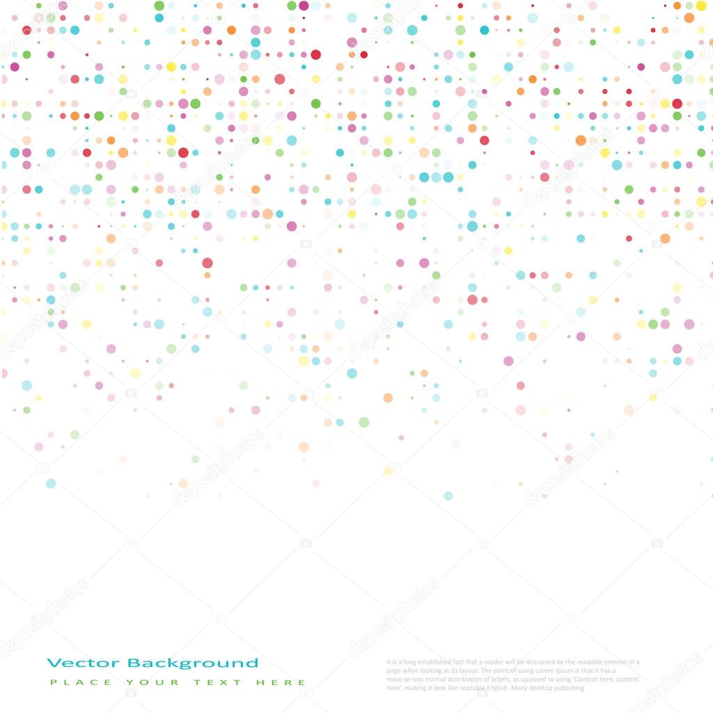 Abstract vector background with color circles