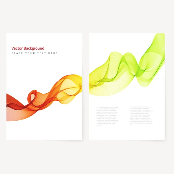 Abstracte sjabloon kleur flyer — Stockvector
