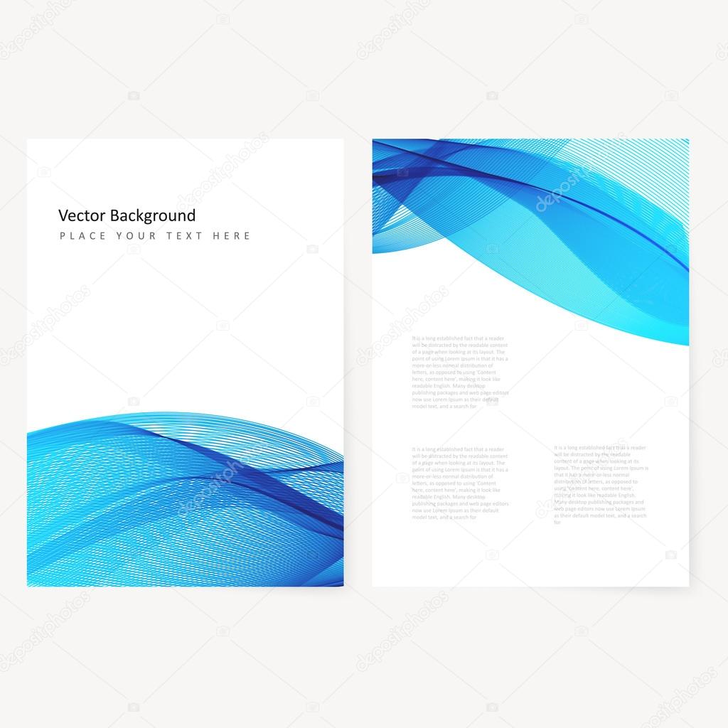 Abstract template color flyer