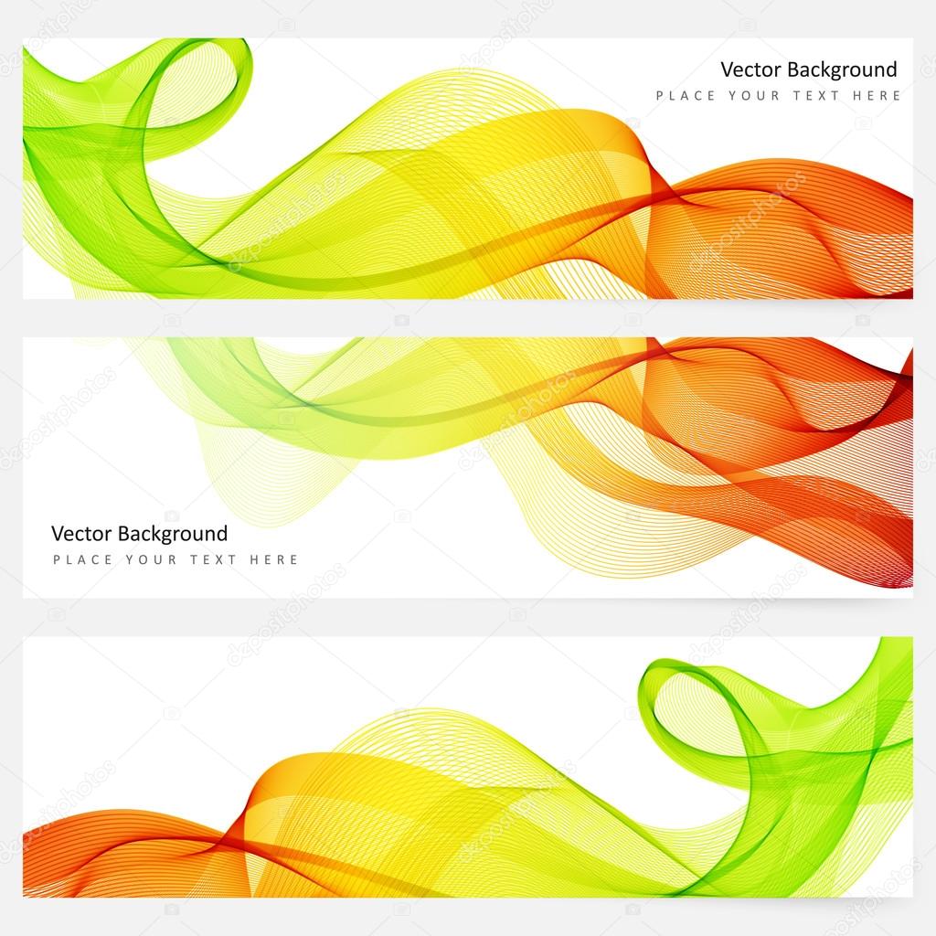 Abstract template horizontal banner