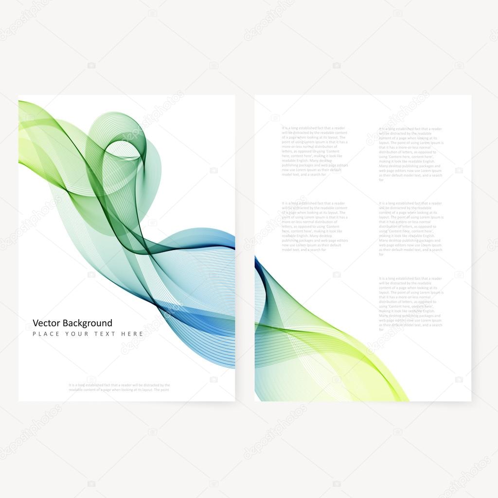 Abstract template color flyer