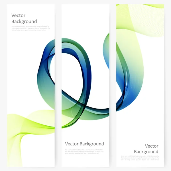 Banner vertical de plantilla abstracta — Vector de stock