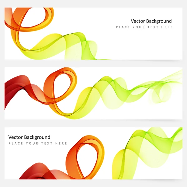 Plantilla abstracta banner horizontal — Vector de stock