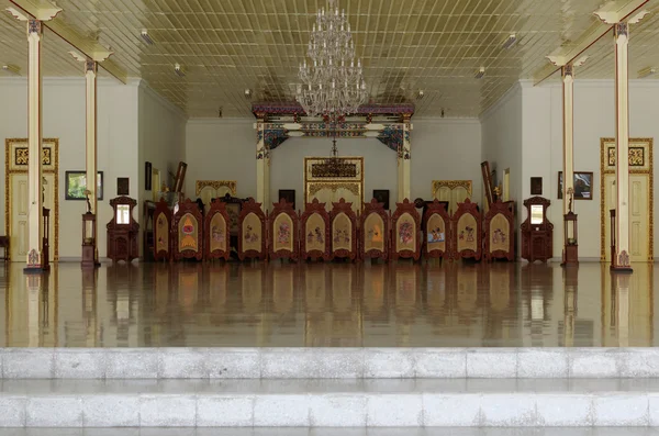 Bangsal sewatama, hlavní sál pakualaman paláce, yogyakarta — Stock fotografie