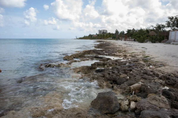 Orilla Del Mar Caribe Mexicano — Zdjęcie stockowe