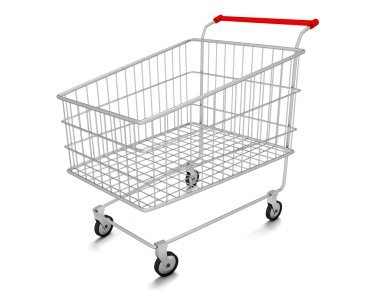 Alışveriş arabası.