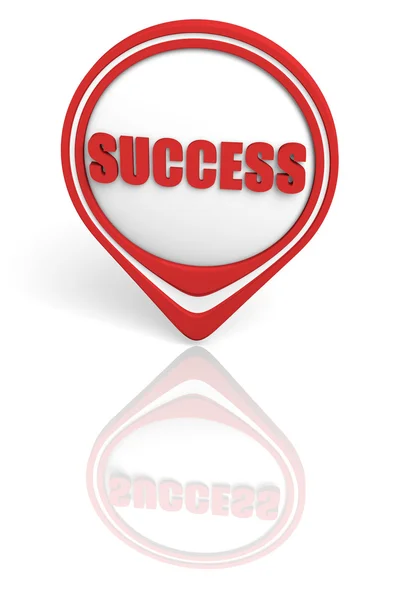 The map pointer indicating the direction to success. Created in — Stock Photo, Image