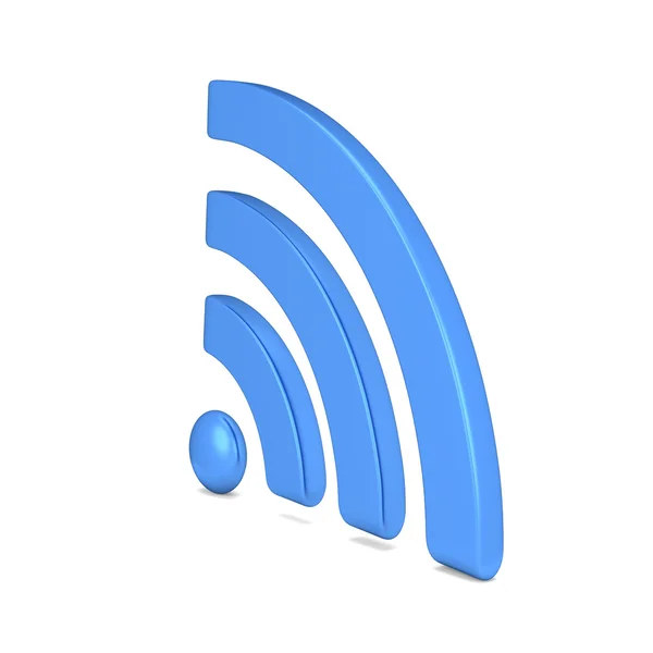 Render internet wi-fi symbol on a white background. Illustration — Stock Photo, Image