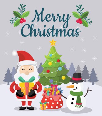 Noel arkaplan çizer vektör tasarımı