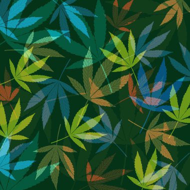 kenevir yaprağı deseni arka plan çizimi 