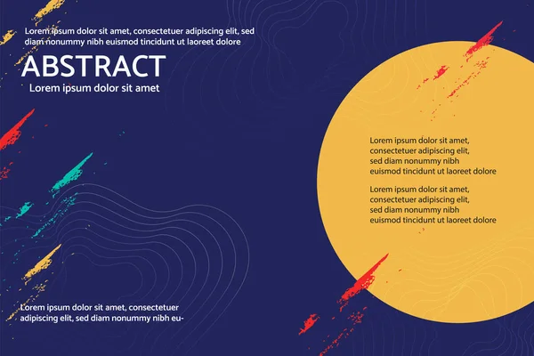 Дизайн Векторных Концепций Веб Баннера Абстрактными Элементами — стоковый вектор