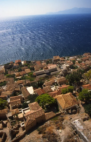 Belle ville antique Monemvasia, Grèce — Photo