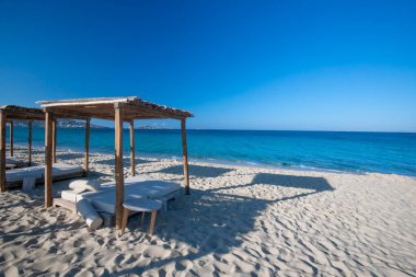 Yunanistan 'ın Naxos adasındaki Plaka plajı