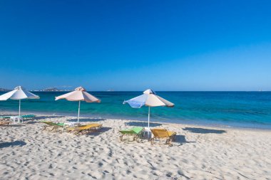 Yunanistan 'ın Naxos adasındaki Plaka plajı