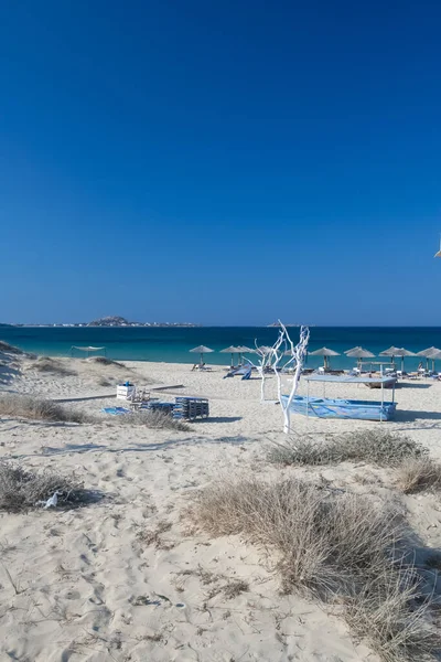 Plaka Strand Naxos Insel Griechenland — Stockfoto