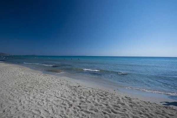 Пляж Плака Острове Наксос Греция — стоковое фото