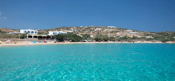 Belas Águas Azuis Turquesa Praia Ilhas Koufonisia Grécia 2020 — Fotografia de Stock