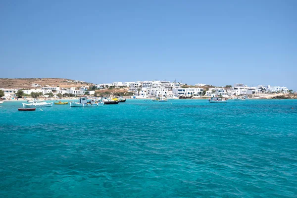 Prachtig Blauw Turkoois Water Aan Het Strand Bij Koufonisia Eilanden — Stockfoto