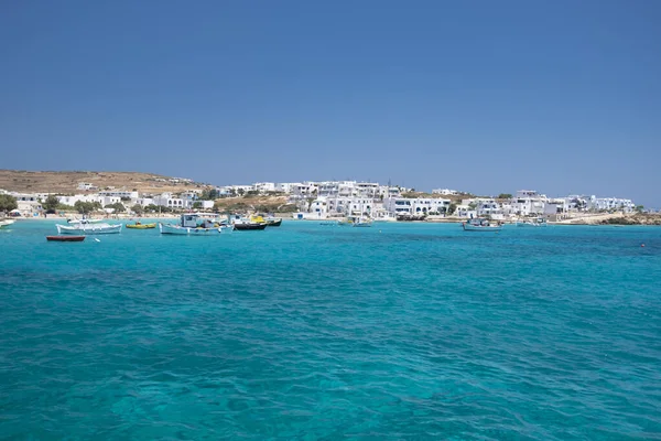 Schönes Blaues Und Türkisfarbenes Wasser Strand Der Koufonisia Inseln Griechenland — Stockfoto