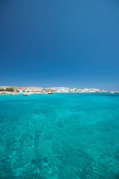 Beautiful Blue Turquoise Waters Beach Koufonisia Islands Greece 2020 — Stock Photo, Image