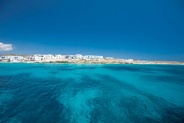 Belles Eaux Bleues Turquoise Plage Des Îles Koufonisia Grèce 2020 — Photo