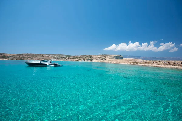 Hermosas Aguas Azules Turquesas Playa Las Islas Koufonisia Grecia 2020 —  Fotos de Stock