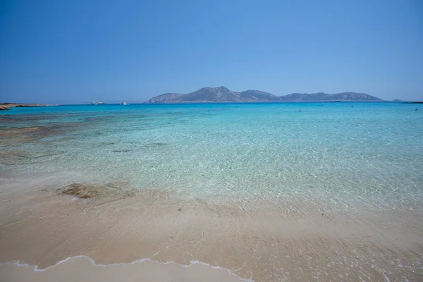 Hermosas Aguas Azules Turquesas Playa Las Islas Koufonisia Grecia 2020 — Foto de Stock