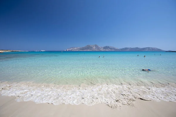 Schönes Blaues Und Türkisfarbenes Wasser Strand Der Koufonisia Inseln Griechenland — Stockfoto