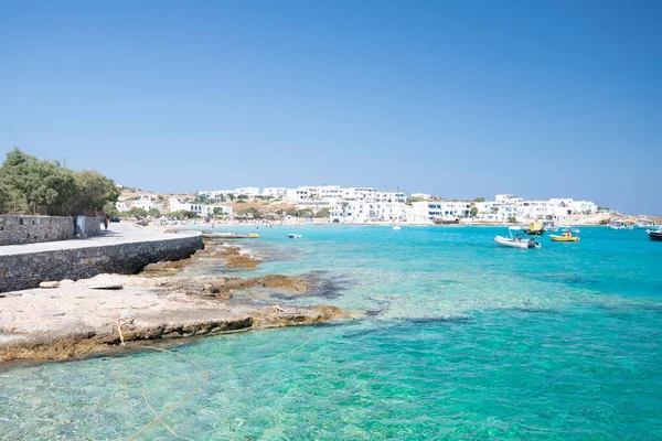 希腊库弗尼西亚群岛海滩美丽的蓝绿色海水2020年 — 图库照片