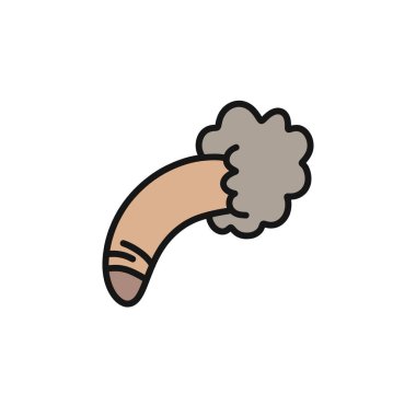 penis doodle icon, vector illustration