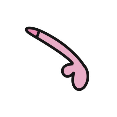 penis doodle icon, vector illustration