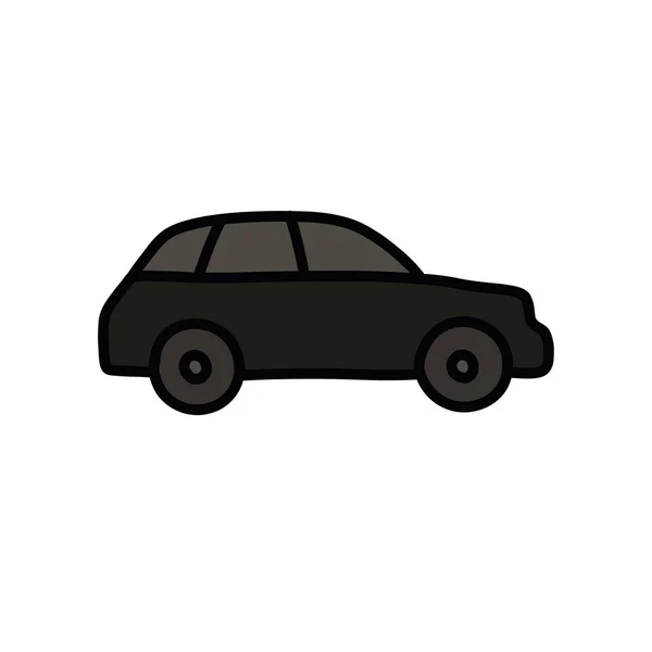 Car Doodle Icon Vector Illustration — Stock Vector