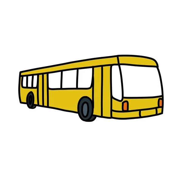 Icono Garabato Bus Ilustración Vectorial — Vector de stock