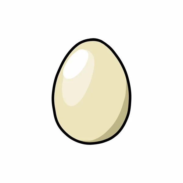 Egg Doodle Icon Vector Illustration — Stock Vector