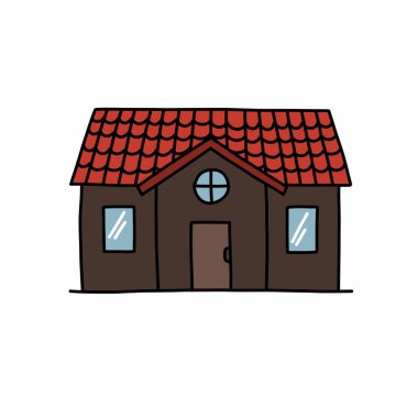 ev karalama simgesi, vektör illüstrasyonu