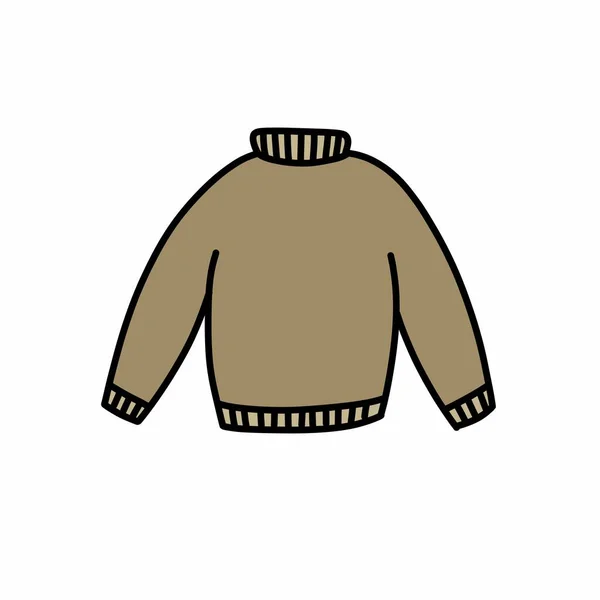 Pullover Doodle Icono Ilustración Vectorial — Vector de stock