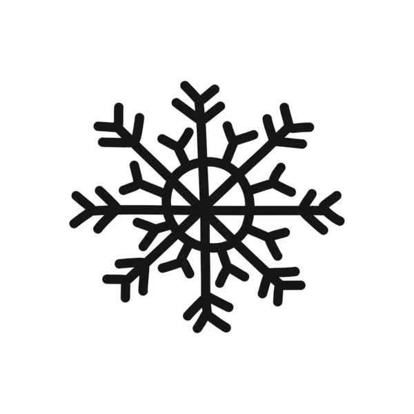 Copo Nieve Garabato Icono Vector Ilustración — Vector de stock