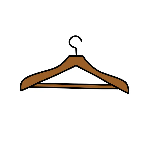 Hanger Doodle Icon Vector Illustratie — Stockvector