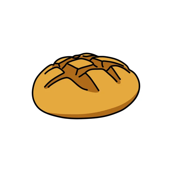 Brot Doodle Symbol Vektorillustration — Stockvektor