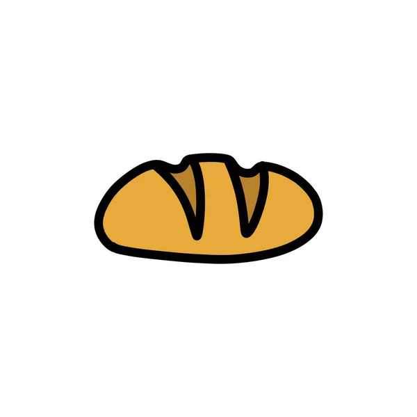 Brot Doodle Symbol Vektorillustration — Stockvektor