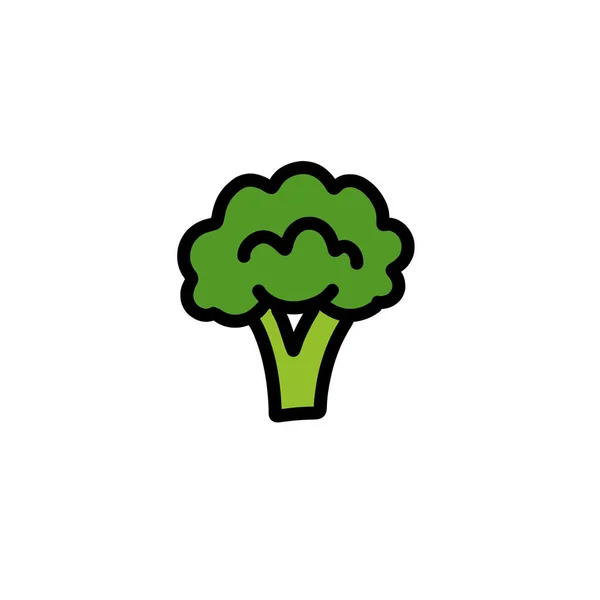 Broccoli Klotter Ikon Vektor Illustration — Stock vektor