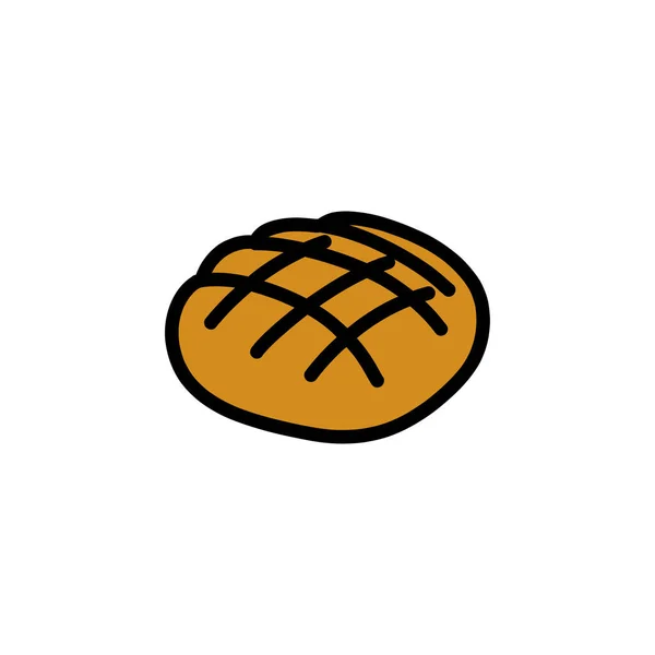 Bread Doodle Icon Vector Illustration — Stock Vector