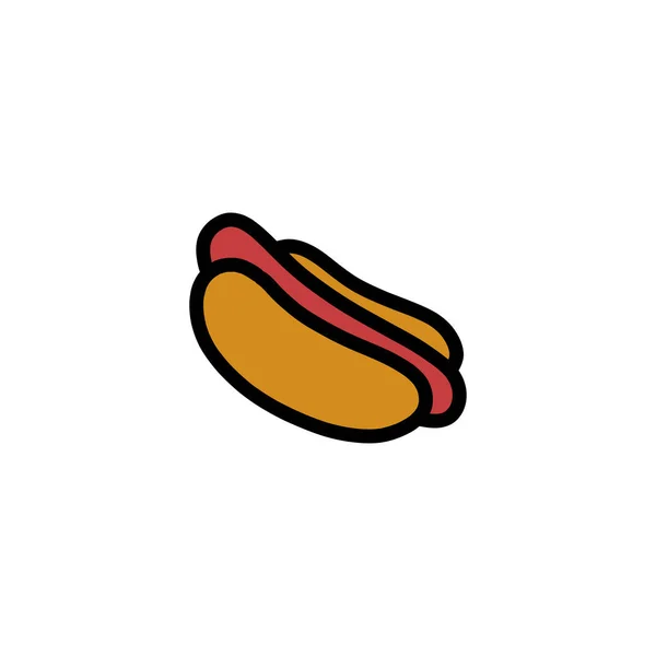Hotdog Doodle Icon Vector Illustration — 图库矢量图片