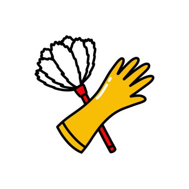 temizleme karalama simgesi, vektör illüstrasyonu