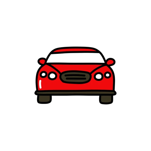 Car Doodle Icon Vector Illustration — Stock Vector