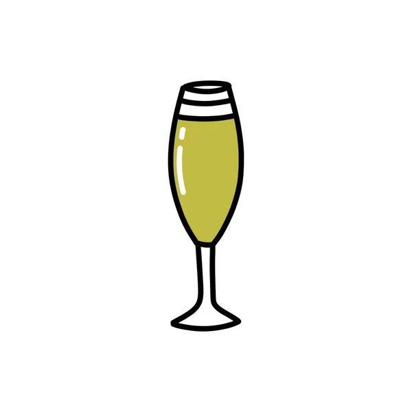 Pisco Sour Icône Doodle Illustration Vectorielle — Image vectorielle