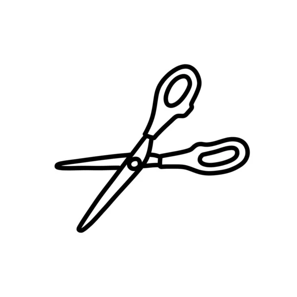 Scissors Doodle Icon Vector Illustration — Stock Vector