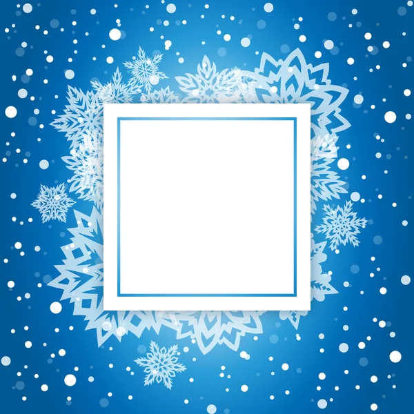 新年圣诞背景图，雪下得很大，雪片图案斑斑. — 图库矢量图片#